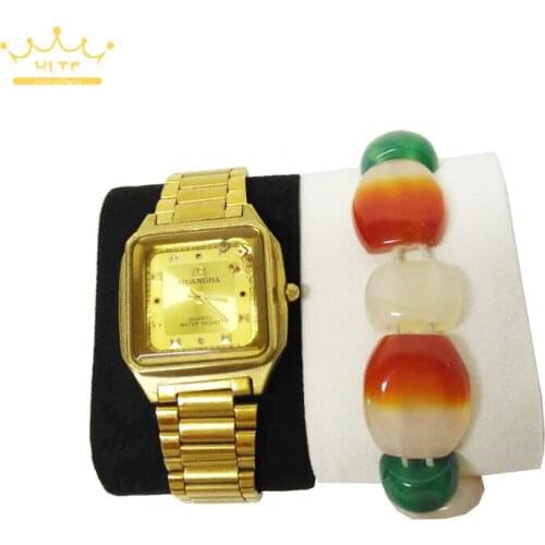 10pcs/lot Velvet Watch Bangle Cushion Wrist Watch Display Stand Case Portable Bracelet Watch Holder Organizer Pillow