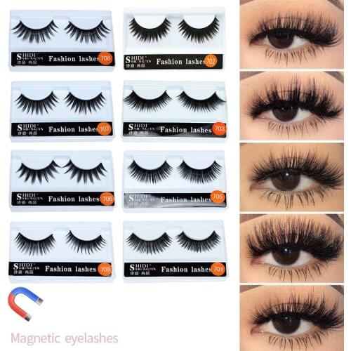 3D False Eyelashes Mink Lashes Natural Eyelashes Dramatic False Eyelashes Faux Cils Makeup Wholesale Fake Eyelash Extension