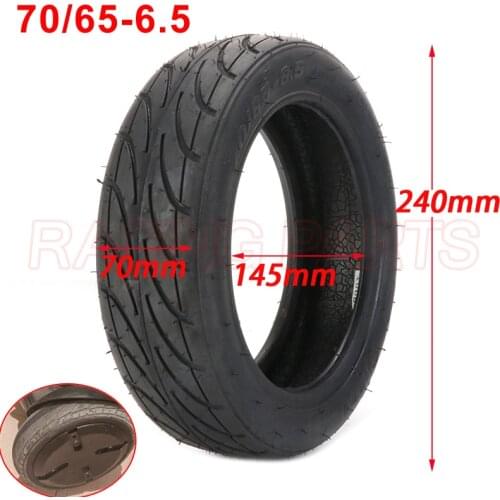 70/65-6.5 Vacuum Tire 10 Inch Tires for Ninebot Mini Pro Electric Balance Scooter Skateboard Tyre Explosion-Proof Shockproof Tub