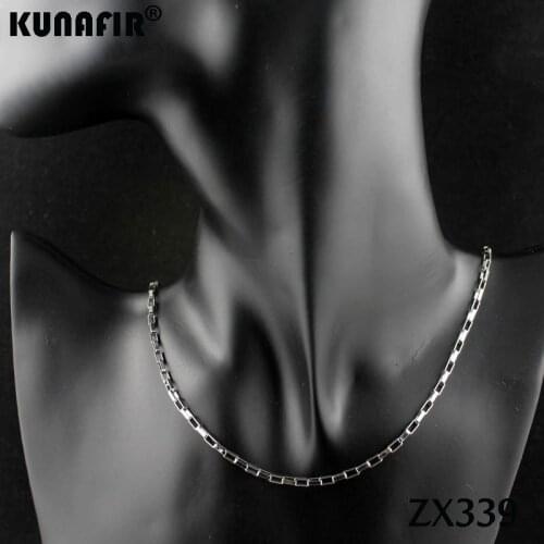 14"-38" 2.5mm long box chain stainless steel necklace fine ladys fashion Jewelry chains 20pcs ZX339
