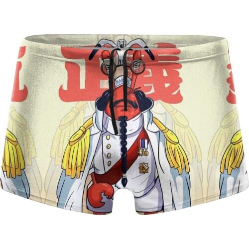 Men Anime Cartoon swimwear MARINE swimsuits husband for the sea Pool