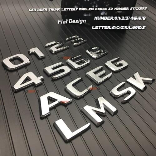For S Class S200 S220 S250 S300 S320 S350 S400 S420 S450 S500 S63 Rear Trunk Letters Emblem Badge Logo Sticker