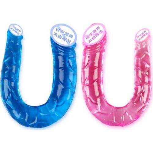 Jelly Double Ended Dildo for Woman Long Realistic Dildos Penis Dick Cock Sex Toys for Adults Men Vagina Anal Masturbation Falos