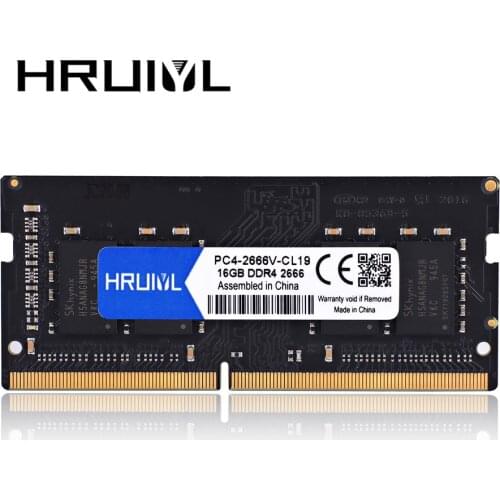 HRUIYL DDR3 DDR4 8GB 4GB 16GB Laptop Ram 1066 1333 1600 1866 2133 2400 2666 DDR3L Sodimm Notebook Memory MeMoria