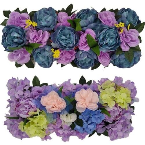 Artificial flower row wddding arch flower wall lily arch high imitation rose diy wedding road guide party Christmas decoration h