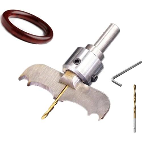 Ring Bangle Drill Bit Carbide Blades handle Drill Woodworking Milling Cutter Bracelet Molding Tool