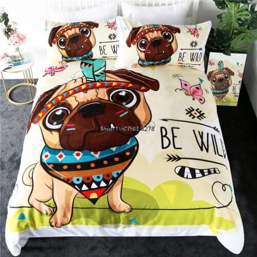 BeddingOutlet Lion Bedding Set King Queen Cartoon Duvet Cover Tribal Animal Kids Bed Set Geometric Bed Linen Housse De Couette