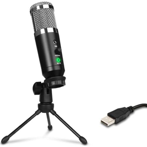 Depusheng A9 Computer USB Professional High Sensitivity Condenser Microphone For Studio Podcasting YouTube Skype Game Recording