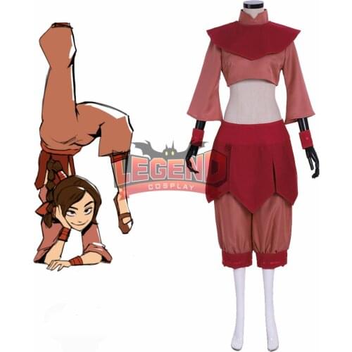 Cosplaylegend Avatar The Last Airbender Ty Lee Cosplay Costume adult Halloween Costume full set custom made