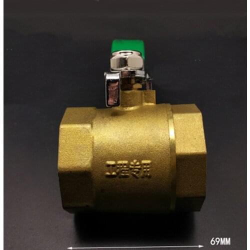 DN32 1-1/4" BSP Female Project Brass Ball Valve Water Gas With Handle For Home Improvement