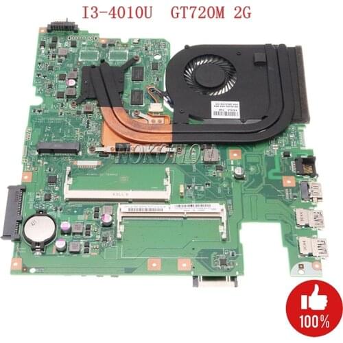 Nokotion LS41P MB 12293-1 48.4L106.011 For lenovo S510P laptop motherboard i3-4010U + Nvidia GT720M 2G free heatsink