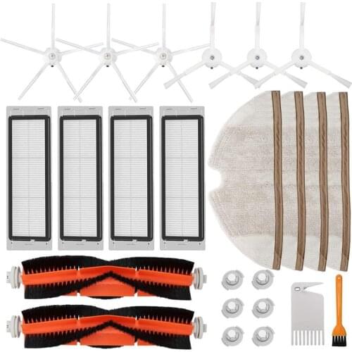 Accessories Kit for Roborock S5 S6 E20 E25 E35 S50 for xiaomi Mi Mijia Robotic Vacuum Cleaner, 22 Pack Replacement Parts