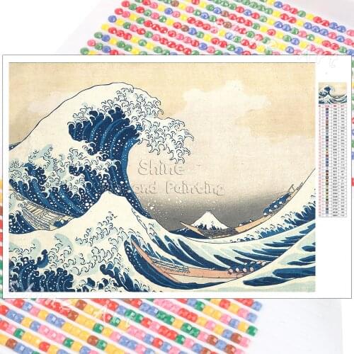 Diamond Painting Kit Landscape Ocean Wave 5D DIY Mosaic Embroidery Full Square Round Christmas Gift Home Decoration