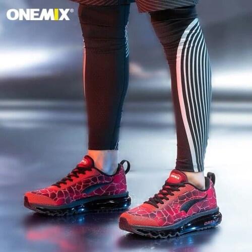 ONEMIX Winter Mens Running Shoes Breathable Comfortable Sport Air Cushion Sneakers Lightweight Outdoor Damping Walking 1096