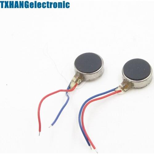 Coin Flat Vibrating Micro Motor DC 3V 8mm For Pager and Cell Phone Mobile diy electronics