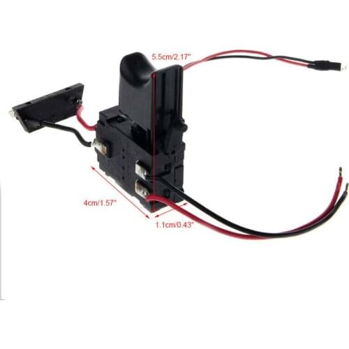 DC 7.2-24V Electric Drill Dustproof Speed Control Push Button Trigger Switch Dustproof Speed Control Switch For Electric Drill