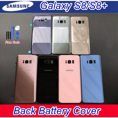 Samsung S8 G950F S8+ S8 Plus G955F Touch Fingerprint Sensor Home Button Samsung S8 S8+ Housing Battery Glass Back Cover Case
