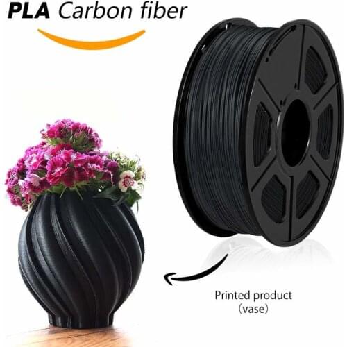 SUNLU PLA Carbon Fiber Filament For 3D Printer Supplies 1.75MM Filament Carbon Fiber 3D Printing Materials 1kg