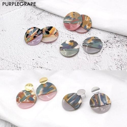 Wafer Acrylic Earrings DIY Jewelry Accessories Material Handmade Irregular Water Wave Surface