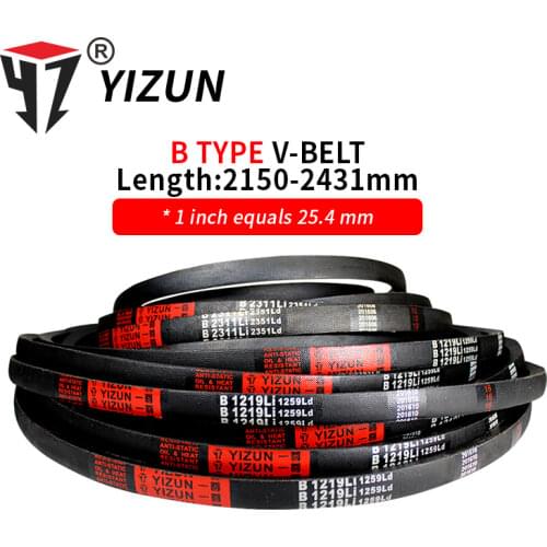 YIZUN B Type B2150~2413mm Hard Wire Rubber Drive Inner Length Girth Industrial Transmission Agricultural Machinery V Belt