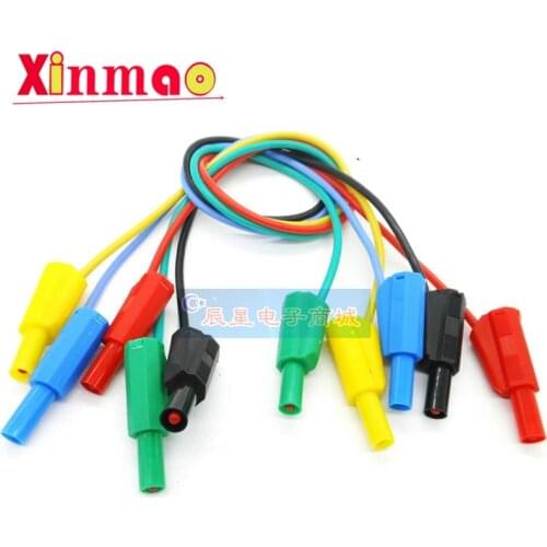 1m two ends 4mm fully enclosed safety banana plug wire DCC power test line short circuit test line