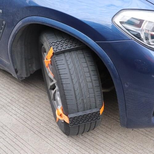 2PCS Car Durable Anti-Skid Car Tire Traction Blocks Snow Mud Sand Traction Mats for SUV Sedan for Car Truck STV UTV