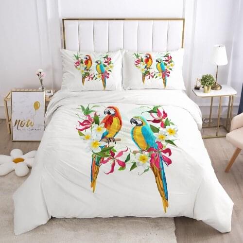 3D Bedding Sets Quilt Covers Pillow Shams Duvet Cover Sets Bedclothes Bed Linens King Queen Full Simple Flower Home Textile