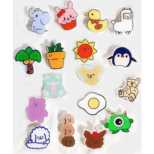 50pcs 17 Styles Mix Cartoon Animals Flatback Planar Resin Cabochon DIY Crafts Embellishments Home Decoration Accessories