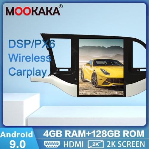 PX6 Tesla Screen Android 9.0 4+128G Car GPS Navigation For Hyundai Elantra 2016-2019 Multimedia DVD Player Auto Stereo Head Unit