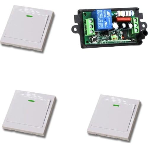 315Mhz Wireless Switch Remote Control Switch Radio Light Switch 110V/220V 10A Receiver Wall Transmitter Learning Code