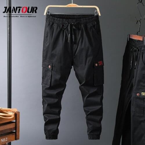 Oversize Cargo Pants Men 2020 Men Clothing Streetwear Autumn Winter 98%Cotton Pantalon Homme Letter Print Pants Big Size 7XL