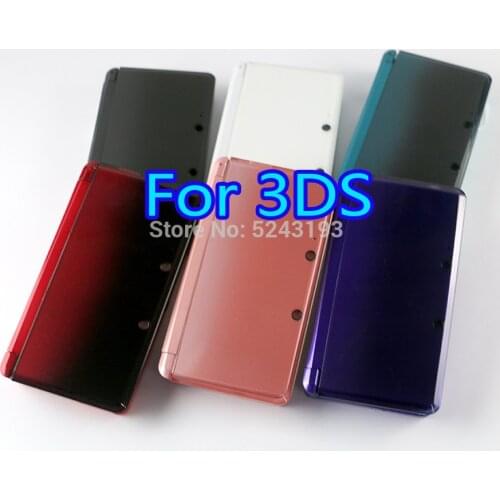 1set Full Complete Housing Shell case with screen lens for 3DS Case Cover Replacement Repair Parts with Buttons kit+3M sticker
