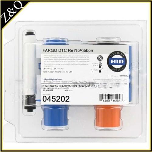 Fargo45202 Standard Black Monochrome Ribbon - K - 3,000 prints for use with DTC4500,DTC4500e printers
