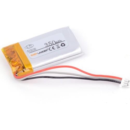 NTC 502035 3.7V 350mAh Rechargeable li Polymer battery For MP3 MP4 DVR VR bluetooth headset speaker 052035 Car black box