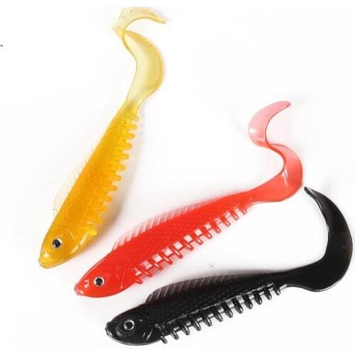 Fishing Soft Lures Jig Wobblers soft 8/10cm Worm Spiral tail Soft Baits Wobblers Fishing Tackle Freshwater Silicone Accessories