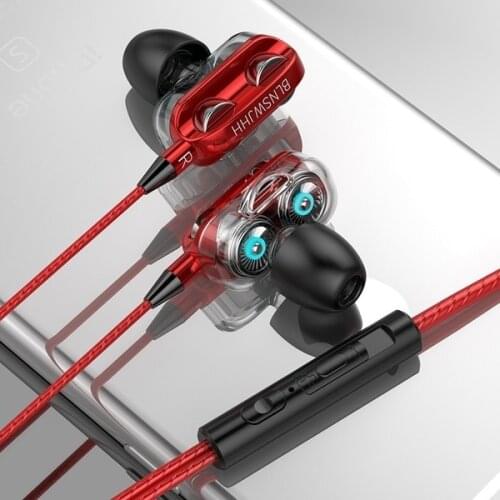 NEW Earphone With Built-in Microphone High Bass Sport In-ear Phone Voice Games Headphones Headset Handsfree Earbuds High Quality