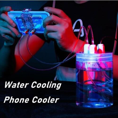 Portable Water Phone Cooling Cooler Radiator Phone Holder Water Coolers for IPhone 12 Samsung Xiaomi Fan Phone Ventilador Movil