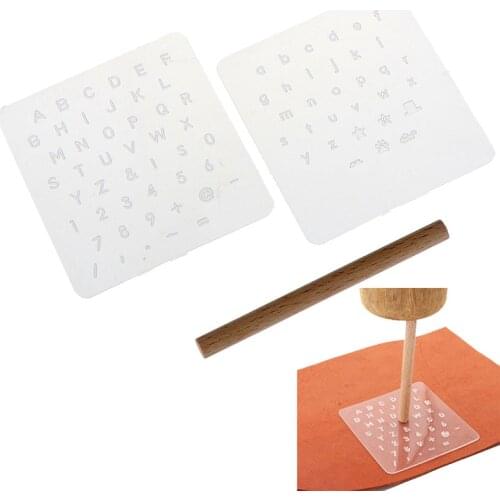 Durable 3pcs DIY Leather Craft Tool Capital Lowercase Stamping Set Punch Kit