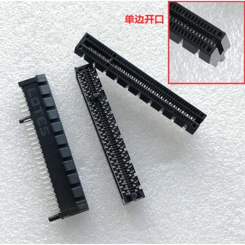 2PCS) 8x PCI-E 98pin video card slot single side opening of PCIe socket for desktop computer motherboard