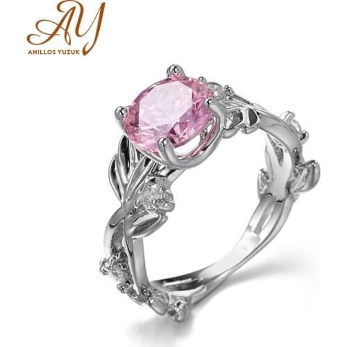 Anillos Yuzuk 925 Silver Jewelry Topaz Gemstone Rings For Women Engagement Wedding Fine Jewelry Aneis De Prata Bijoux