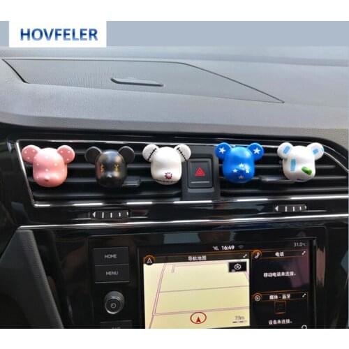 Cute Gloomy Bear Boy Car Air Vent Freshener Perfume Clip Aromas Diffuser Fragrance Air Conditioning Decoration Car Accessories