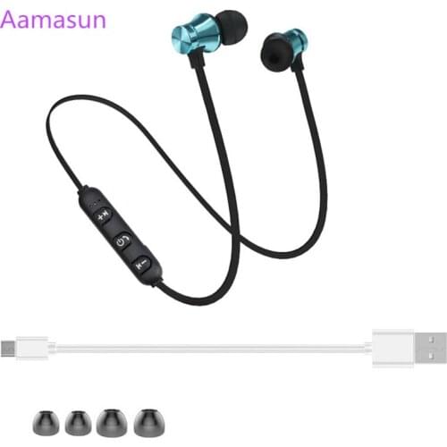 Sports Earphone With Mic Remote Control Bluetooth 4.0 Stereo Headset Headphones for iPhone for Xiaomi Bluetooth Earphone