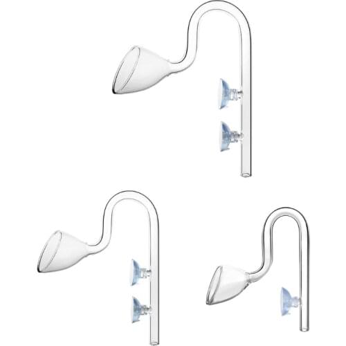 Glass Outflow Pipe for Aquarium Landscape Tank Fish Tank Planted Tank Lily Pipe Filter Accessories 10mm 13mm 17mm