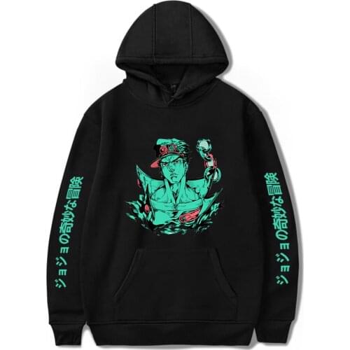 Anime JoJos Bizarre Adventure Hoodie Golden Wind hooded Sweatshirt men women casual Tops plus size Harajuku Hoodies
