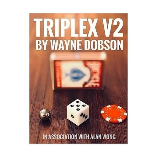 TRIPLEX V2 By Waybe Dobson and Alan Wong (Gimmicks + teaching) Mind Magic Tricks props Fun Illusions