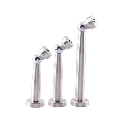 Lengthen Stainless Steel Magnetic Sliver Door Stop Stopper Holder Catch Floor Fitting With Screws For Bedroom Family Home Etc