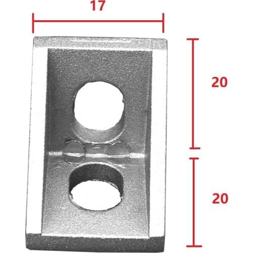 Corner Fitting Angle Aluminum L Connector Bracket Fastener Industrial Profile