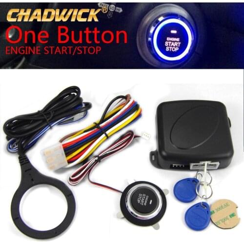 Universal Auto Car Alarm Engine Push Button Start Stop RFID Safe Lock Ignition Switch Keyless Entry immobilizer Chadwick nq9002