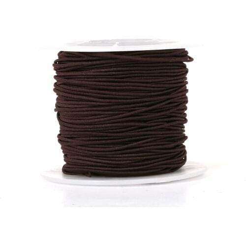 0.8/1/1.2/1.5MM Brown/Black Stretchy Strong Elastic Rope String Line Cord rubber band Beading Beads DIY for Jewelry Making