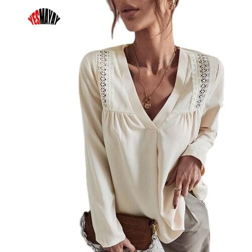 Блузки с цветами Yesmayay China At AliExpress